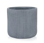 Donica z włókna ceramicznego Ø 37 cm, szara - Polnix