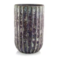 Duża donica ceramiczna mrozoodporna 57 cm z pionowymi żłobieniami - Polnix