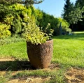 Mrozoodporna donica ogrodowa ręcznie wykonana Ø 30 cm, brąz - Polnix