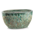 Podłużna donica ogrodowa ceramiczna 38x20 cm - Polnix