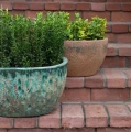 Podłużna donica ogrodowa ceramiczna 48x25 cm - Polnix