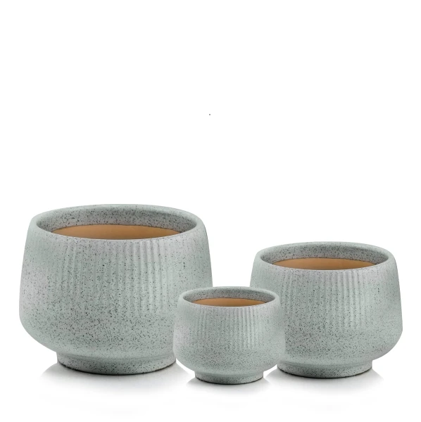 Ceramic dinner plates Kuri Sand 26, set of 6 - Muubs
