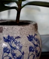 Ceramiczna osłonka z efektem postarzania Ø 15 cm - Polnix