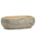 Podłużna doniczka ceramiczna 22 x 11 cm - Polnix