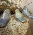 Ceramiczna osłonka na doniczkę z ptasim dekorem Ø 21 cm - Polnix
