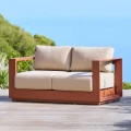 Sofa ogrodowa dwuosobowa Allure, Beige Mahogany - Hesperide