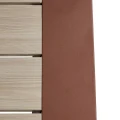 Niski stolik ogrodowy Allure 97x97x36 cm, Beige Mahogany - Hesperide
