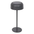 Lampa solarna stołowa Bolty 30 cm z aluminium, grafit - Hesperide