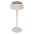 Lampa solarna stołowa Bolty 30 cm z aluminium, Clay beżowa - Hesperide