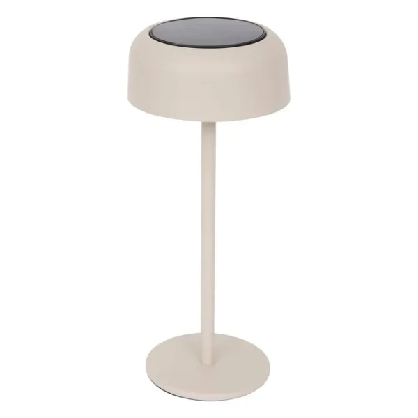 Lampa solarna stołowa Bolty 30 cm z aluminium, Clay beżowa - Hesperide