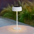 Lampa solarna stołowa Bolty 30 cm z aluminium, Clay beżowa - Hesperide