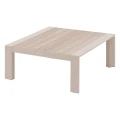 Niski stolik ogrodowy aluminiowy 87x87 Evasion, Clay Linen - Hesperide
