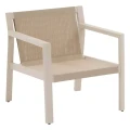 Zestaw mebli ogrodowych Flovia 4-osobowy z aluminium i texaline, Clay - Hesperide