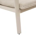 Zestaw mebli ogrodowych Flovia 4-osobowy z aluminium i texaline, Clay - Hesperide
