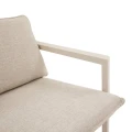 Zestaw mebli ogrodowych Flovia 4-osobowy z aluminium i texaline, Clay - Hesperide