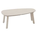 Zestaw mebli ogrodowych Flovia 4-osobowy z aluminium i texaline, Clay - Hesperide