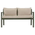 Zestaw mebli ogrodowych Flovia 4-osobowy z aluminium i texaline, Laurel green - Hesperide