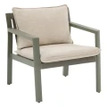 Zestaw mebli ogrodowych Flovia 4-osobowy z aluminium i texaline, Laurel green - Hesperide