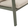 Zestaw mebli ogrodowych Flovia 4-osobowy z aluminium i texaline, Laurel green - Hesperide