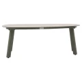 Zestaw mebli ogrodowych Flovia 4-osobowy z aluminium i texaline, Laurel green - Hesperide