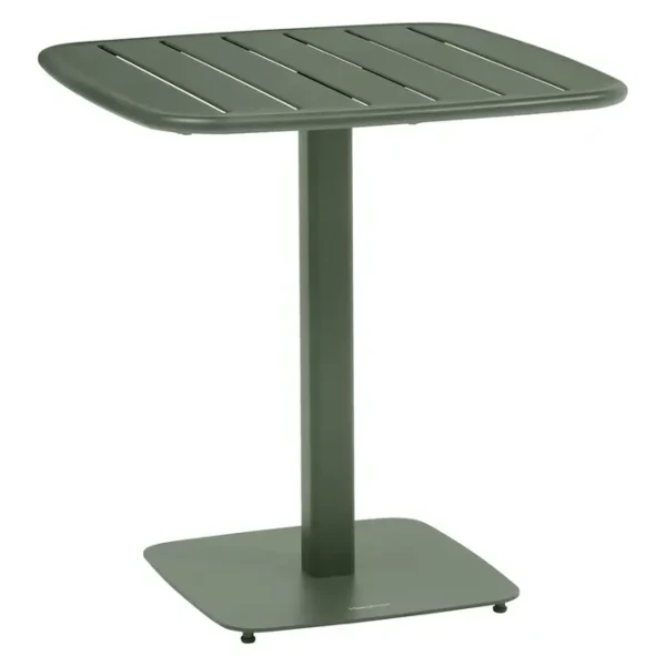 Stolik ogrodowy stalowy Alegoria 70x70, Laurel green - Hesperide