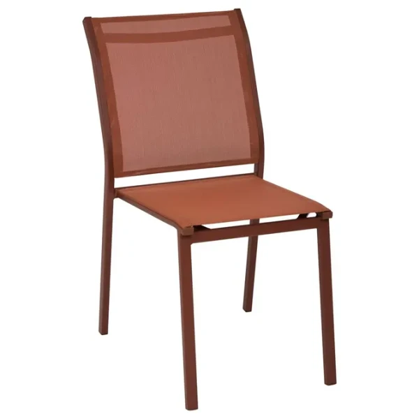 Krzesło ogrodowe sztaplowane Essentia, Mahogany - Hesperide