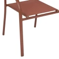 Krzesło ogrodowe sztaplowane Piazza, Mahogany - Hesperide