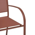Krzesło ogrodowe sztaplowane Piazza, Mahogany - Hesperide