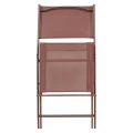 Krzesła składane ogrodowe Modula, 4 szt, Mahogany - Hesperide
