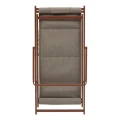 Leżak balkonowy Lunivia, aluminiowy składany lekki, Mahogany - Hesperide