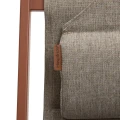 Leżak balkonowy Lunivia, aluminiowy składany lekki, Mahogany - Hesperide