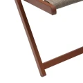 Leżak balkonowy Lunivia, aluminiowy składany lekki, Mahogany - Hesperide