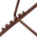 Leżak balkonowy Lunivia, aluminiowy składany lekki, Mahogany - Hesperide