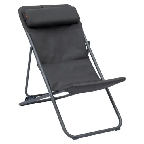 Leżak ogrodowy składany Mirael, Anthracite Graphite - Hesperide