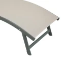 Nowoczesny leżak ogrodowy Samba, Linen Laurel Green - Hesperide
