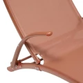 Nowoczesny leżak ogrodowy Samba, Mahogany - Hesperide
