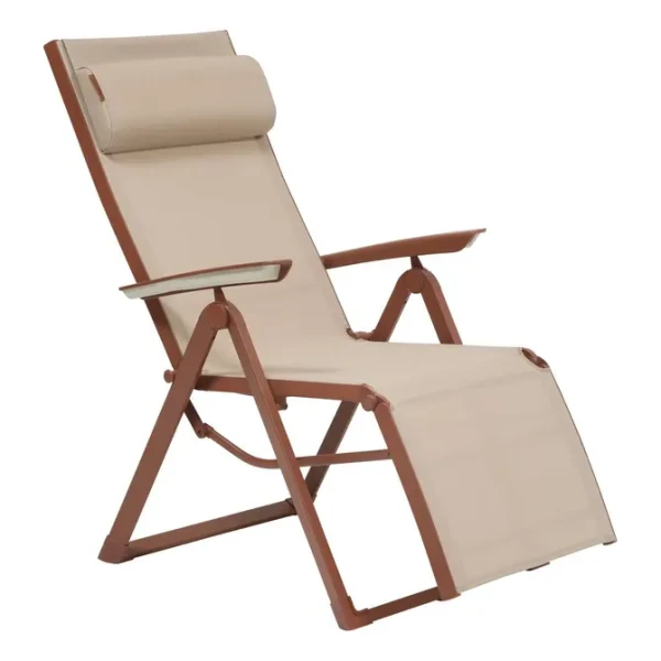 Fotel ogrodowy rozkładany Decima, Linen Mahogany - Hesperide