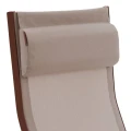 Leżak ogrodowy składany Decima, Linen Mahogany - Hesperide