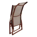 Leżak ogrodowy składany Decima, Linen Mahogany - Hesperide
