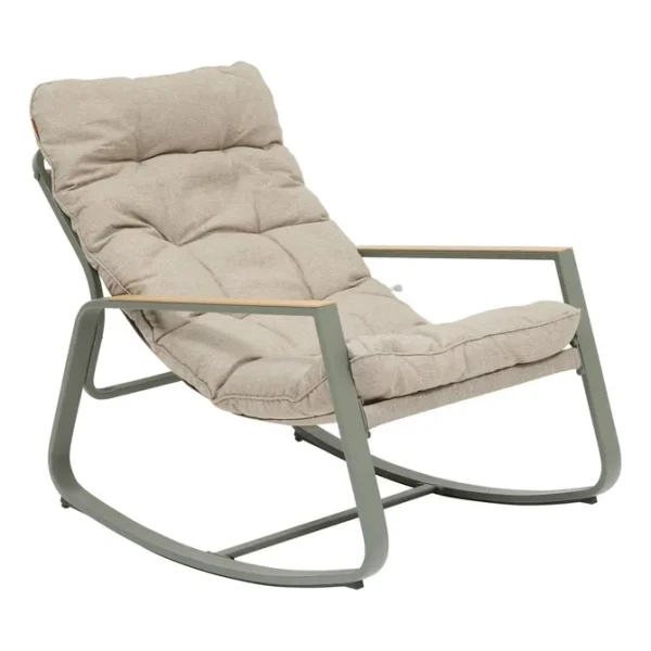 Fotel bujany ogrodowy Felinio, Beige Laurel Green - Hesperide