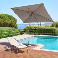 Parasol ogrodowy prostokątny odchylany Loompa 2x3 m, Coffee - Hesperide