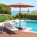 Parasol ogrodowy okrągły odchylany Loompa 3 m, Mahogany - Hesperide