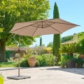Parasol ogrodowy boczny, okrągły Manoa 3m, Coffee - Hesperide
