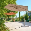 Parasol ogrodowy boczny, okrągły Manoa 3m, Coffee - Hesperide
