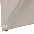 Parasol ogrodowy na wysięgniku kwadratowy 3x3 m Melhia z tkaniną olefin, Linen Mahogany - Hesperide