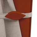 Parasol ogrodowy na wysięgniku kwadratowy 3x3 m Melhia z tkaniną olefin, Linen Mahogany - Hesperide