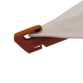 Parasol ogrodowy na wysięgniku kwadratowy 3x3 m Melhia z tkaniną olefin, Linen Mahogany - Hesperide