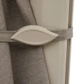 Parasol ogrodowy na wysięgniku kwadratowy 3x3 m Melhia z tkaniną olefin, Linen Clay - Hesperide