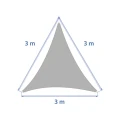 Żagiel przeciwsłoneczny trójkątny 3x3x3 m Elyor, Mahogany - Hesperide