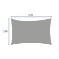 Żagiel ogrodowy Elyor 3x4 m, Coffee - Hesperide